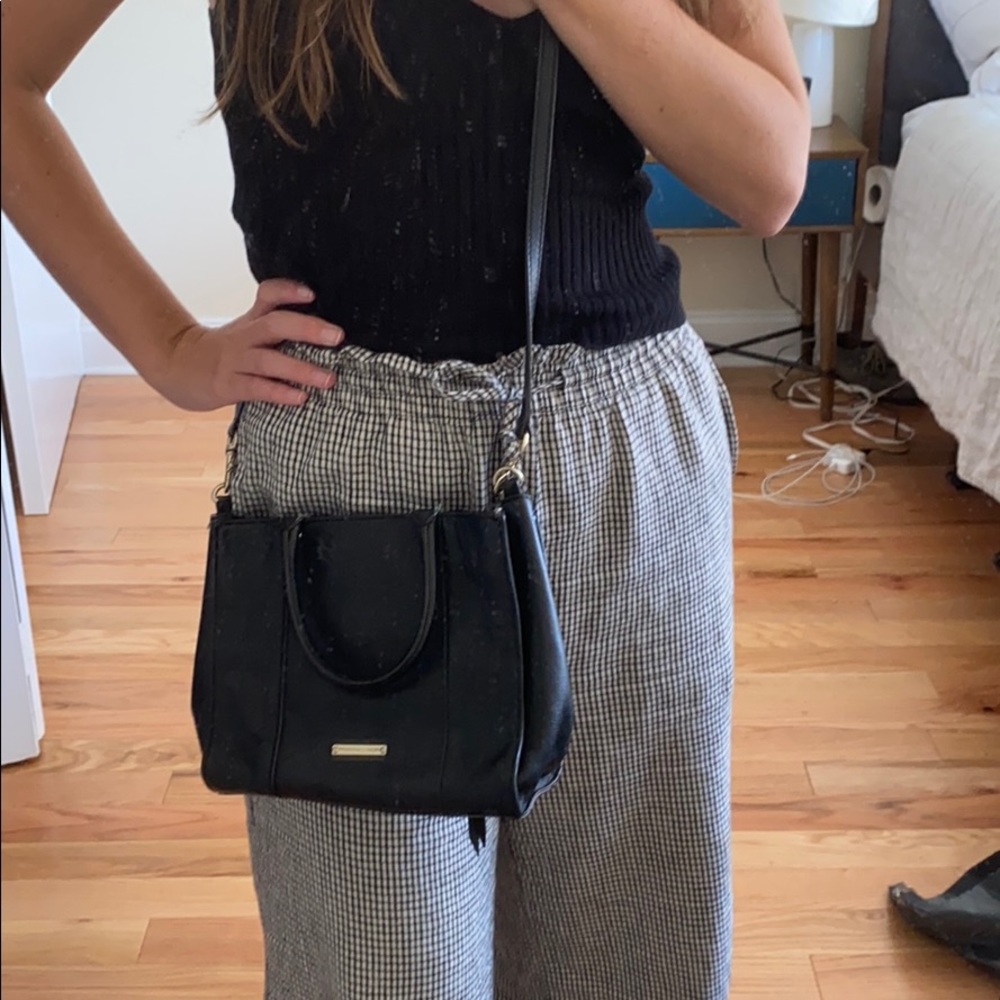 *Rebecca Minkoff* Blck Leather Crossbody, Small